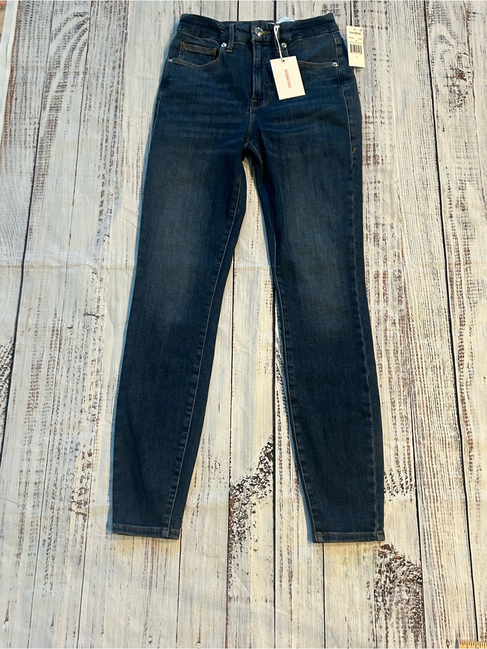 NWT Good American Dark Wash Skinny Jeans